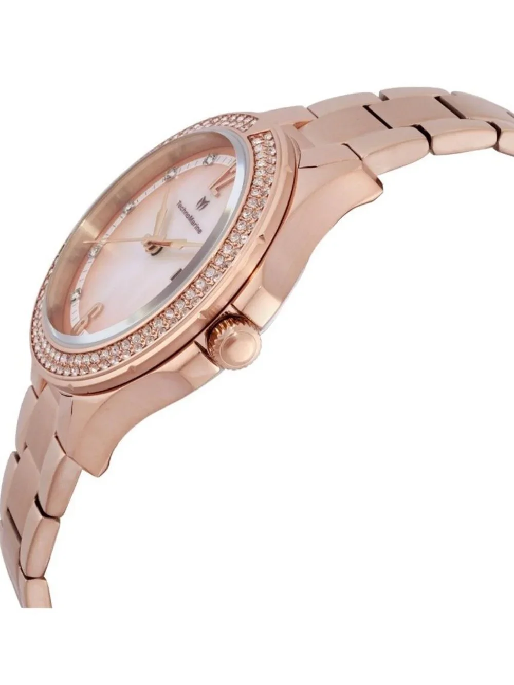 NWT Technomarine Luna Quartz Crystal Ladies Watch